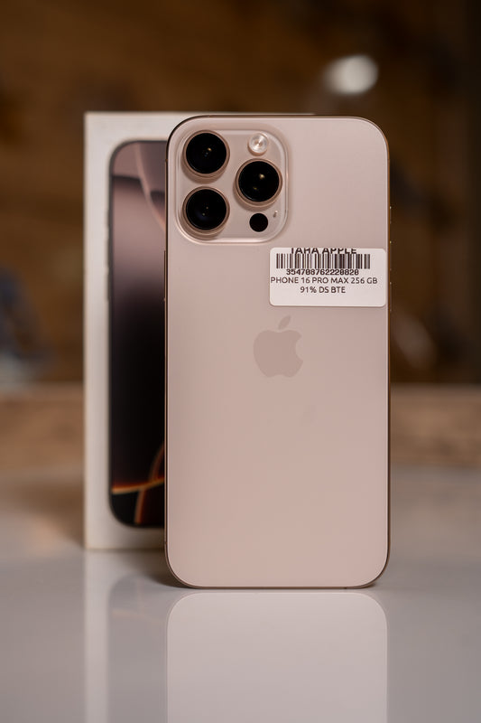 iPhone 16 Pro Max 256GB 91% Double SIM Avec Boite