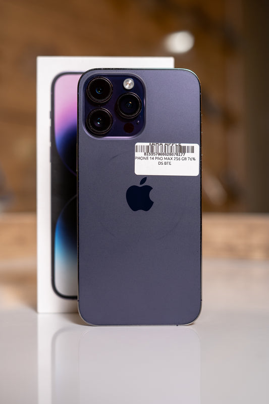 iPhone 14 Pro Max 256GB 76% DOUBLE SIM Avec Boite